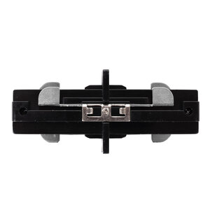 LUCIDE TRACK I-koppelstuk - 1-fase Railsysteem / Railverlichting - Zwart (Uitbreiding)