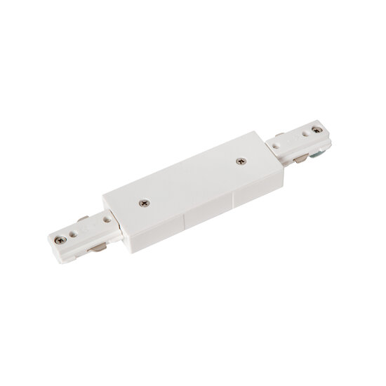 LUCIDE LUCIDE TRACK Startvoeding - 1-Phasen-Schienen-System / Schienenbeleuchtung - Doppel - Weiß (Erweiterung) - Perfekt für moderne Innenbeleuchtung