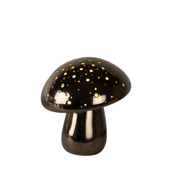 LUCIDE LUCIDE FUNGO - Lampe de Table Élégante en Chrome Noir