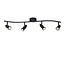LUCIDE LUCIDE CARO - Modern Ceiling Spot with 4xGU10 in Black