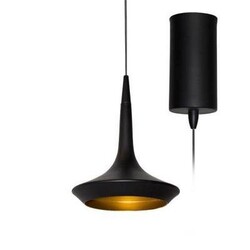 Indigo Wing suspension noir-doré en aluminium 8W LED 3000K