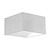 Indigo Kava wall lamp LED square white 5W up/down 100mm