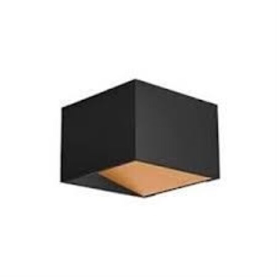 Indigo Kava wandlamp LED vierkant wit, 5W geïntegreerde LED, 500 lumen, 3000K warm wit, up/down licht, 100x100x70mm