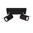 LUCIDE LUCIDE GRONY - Deckenstrahler - LED Dim to Warm - GU10 - 2x5W 2200K/3000K - Schwarz - Schaffen Sie die perfekte Atmosphäre mit dimmbarem Licht