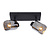 LUCIDE LUCIDE ALION - Spot Plafonnier - 2xE14 - Noir