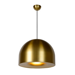 LUCIDE AKRON - Lámpara Colgante - Ø 50 cm - 1xE27 - Oro Mate / Latón