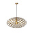 LUCIDE LUCIDE WOLFRAM - Hanglamp - Ø 65 cm - 1xE27 - Mat Goud / Messing