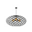 LUCIDE LUCIDE WOLFRAM - Lámpara Colgante - Ø 100 cm - 3xE27 - Negra - Ideal para crear una atmósfera acogedora en interiores
