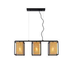 LUCIDE SANSA - Hanglamp - 3xE27 - Zwart