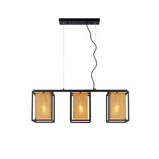 LUCIDE SANSA - Pendant Light - 3xE27 - Black