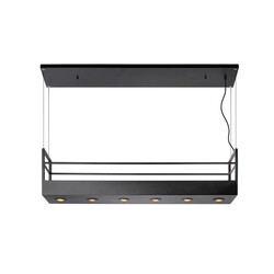 LUCIDE MIRAVELLE - Pendant Lamp - 6xGU10 - Black
