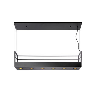 LUCIDE MIRAVELLE - Pendant Lamp - 6xGU10 - Black