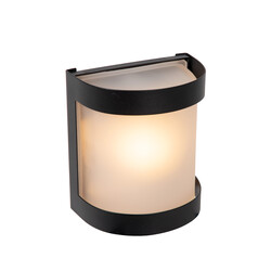 LUCIDE BOLO - Wandlamp Außen - 1xE27 - IP44 - Opal