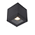 LUCIDE LUCIDE AVEN - Ceiling Spot Bathroom - 1xGU10 - IP65 - Black