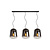 LUCIDE LUCIDE GLORIO - Hanglamp - 3xE27 - Schwarz