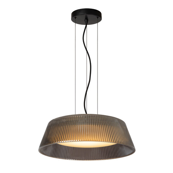 LUCIDE LUCIDE VIXI - Dimmable Pendant Light with Fumé Glass