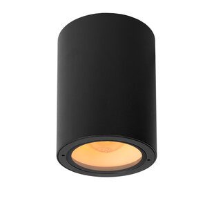 LUCIDE VOLANTIS - Foco de Techo Exterior - Ø 10,8 cm - 1xE27 - Negro