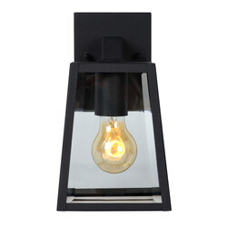 LUCIDE MATSLOT - Outdoor Wall Lamp - 1xE27 - IP23 - Black