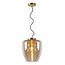 LUCIDE LUCIDE FLORIEN - Stijlvolle Hanglamp met Amber Glas