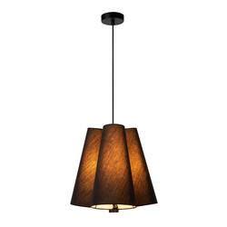 LUCIDE GREGORY - Lámpara Colgante - Ø 34,3 cm - 3xE27 - Negra