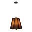 LUCIDE LUCIDE GREGORY - Lámpara Colgante - Ø 34,3 cm - 3xE27 - Negra - Perfecta para crear un ambiente acogedor