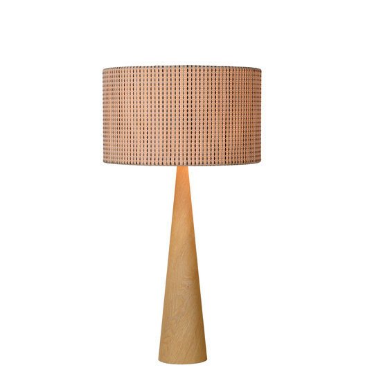 LUCIDE LUCIDE CONOS - Stylish Table Lamp in Natural Wood
