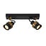 LUCIDE LUCIDE TUNDRAN - Modern Ceiling Spot with 2xGU10 in Black