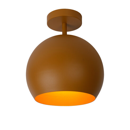 LUCIDE LUCIDE BINK - Plafonnier Élégant en Jaune Moutarde