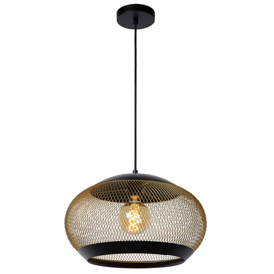 LUCIDE LUCIDE LUCAS - Elegante Hanglamp in Mat Goud/Messing