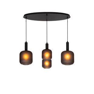 LUCIDE ELOISE - Lámpara Colgante - 4xE27 - Negra