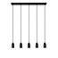 LUCIDE LUCIDE EVORA - Stylish Pendant Light with 5xGU10 in Black