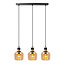 LUCIDE LUCIDE ILONA - Pendant Light with 3xE27 in Amber