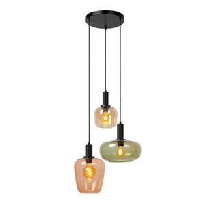 LUCIDE ILONA - Pendant Light - 3xE27 - Black