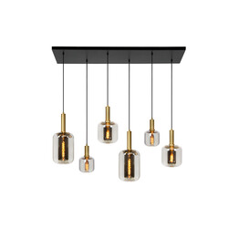 LUCIDE JOANET - Pendant Light - 6xE27 - Fumé