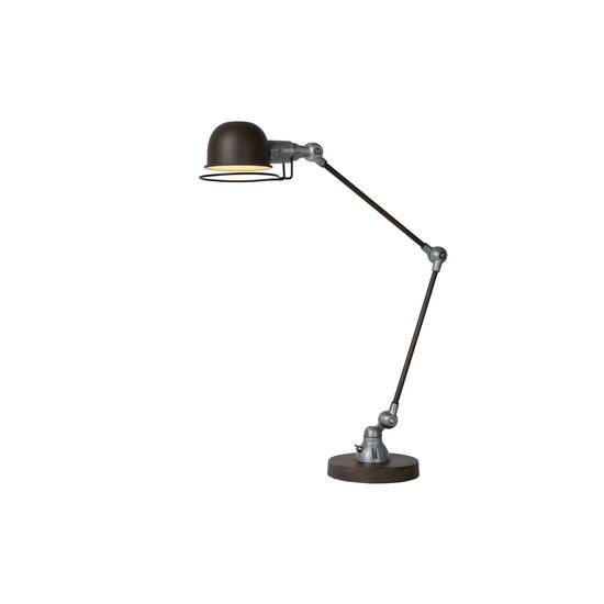 LUCIDE LUCIDE HONORE - Stylish Desk Lamp in Rust Brown
