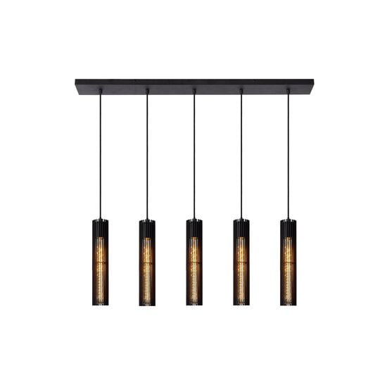 LUCIDE LUCIDE LIONEL - Stylish Black Pendant Light with 5 Bulbs