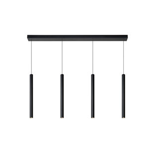 LUCIDE LORENZ - Pendant Lamp - LED Dimmable - 4x4W 3000K - Black