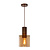LUCIDE LUCIDE TOLEDO - Hanglamp - Ø 20 cm - 1xE27 - Amber