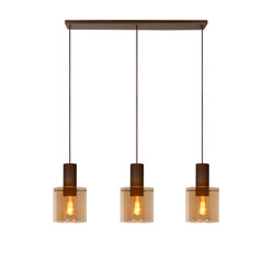 LUCIDE TOLEDO - Pendelleuchte - Ø 20 cm - 3xE27 - Amber