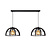 LUCIDE LUCIDE DIKRA - Hanglamp - 2xE27 - Zwart