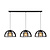 LUCIDE LUCIDE DIKRA - Hanglamp - Ø 40 cm - 3xE27 - Zwart