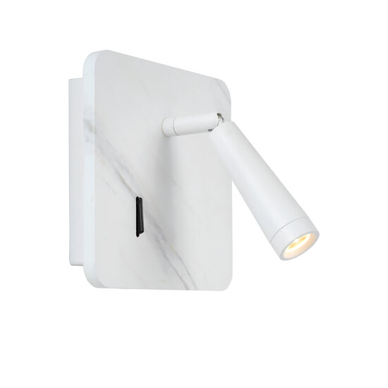 LUCIDE LUCIDE OREGON - Lampe de Chevet Moderne avec Point de Charge USB