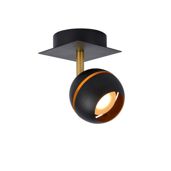 LUCIDE LUCIDE BINARI - Lámpara de techo LED moderna en negro