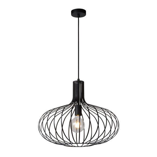 LUCIDE LUCIDE MANUELA - Stylish Pendant Light Ø 50 cm in Black
