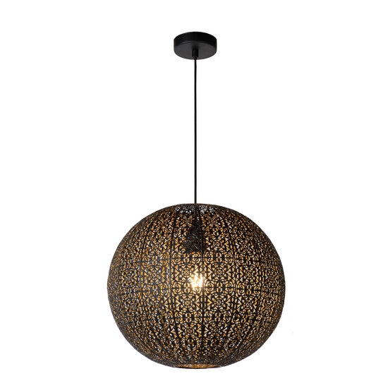 LUCIDE LUCIDE TAHAR - Stylish Black Pendant Light for Indoor Use