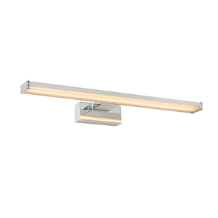 LUCIDE ONNO - Spiegellamp Badkamer - LED - 1x12W 3000K - IP44 - Mat chroom