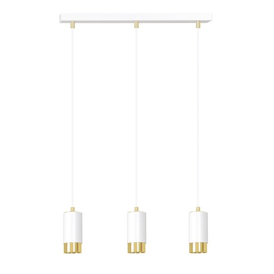 Emibig Emibig FUMIKO 3 WH/GOLD - Moderne hanglamp met stijlvol ontwerp