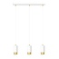 Emibig Emibig FUMIKO 3 WH/GOLD - Lampe suspendue moderne au design élégant