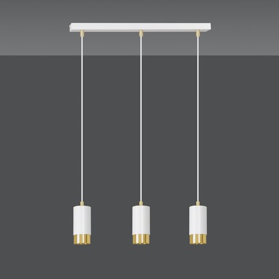 Emibig Emibig FUMIKO 3 WH/GOLD - Lámpara colgante moderna para un ambiente elegante