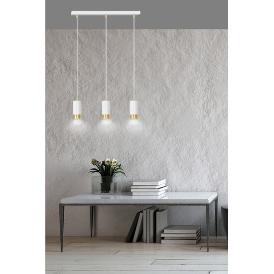 Emibig Emibig FUMIKO 3 WH/GOLD - Moderne Pendelleuchte für stilvolles Ambiente